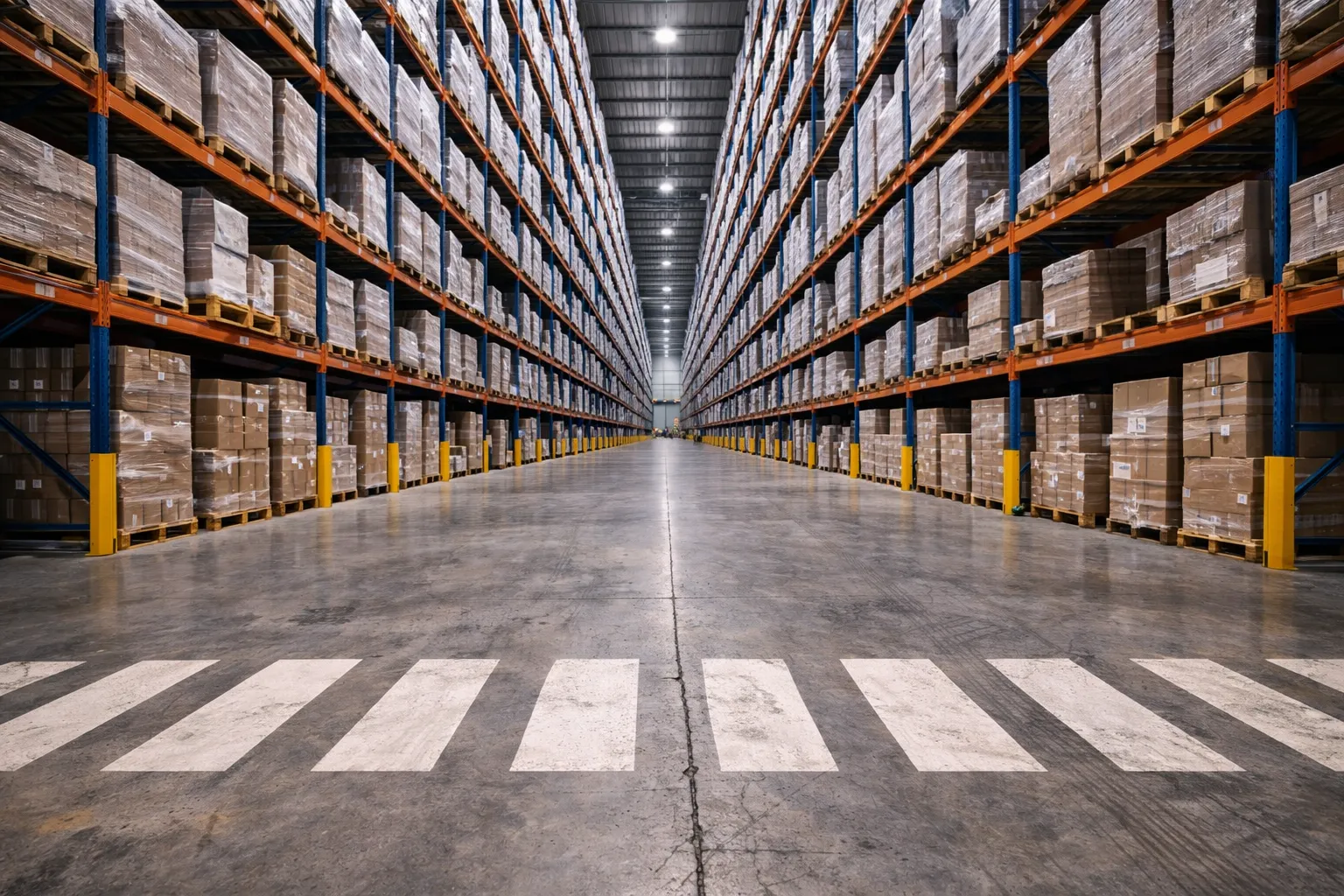 Warehouse: high-wear zones