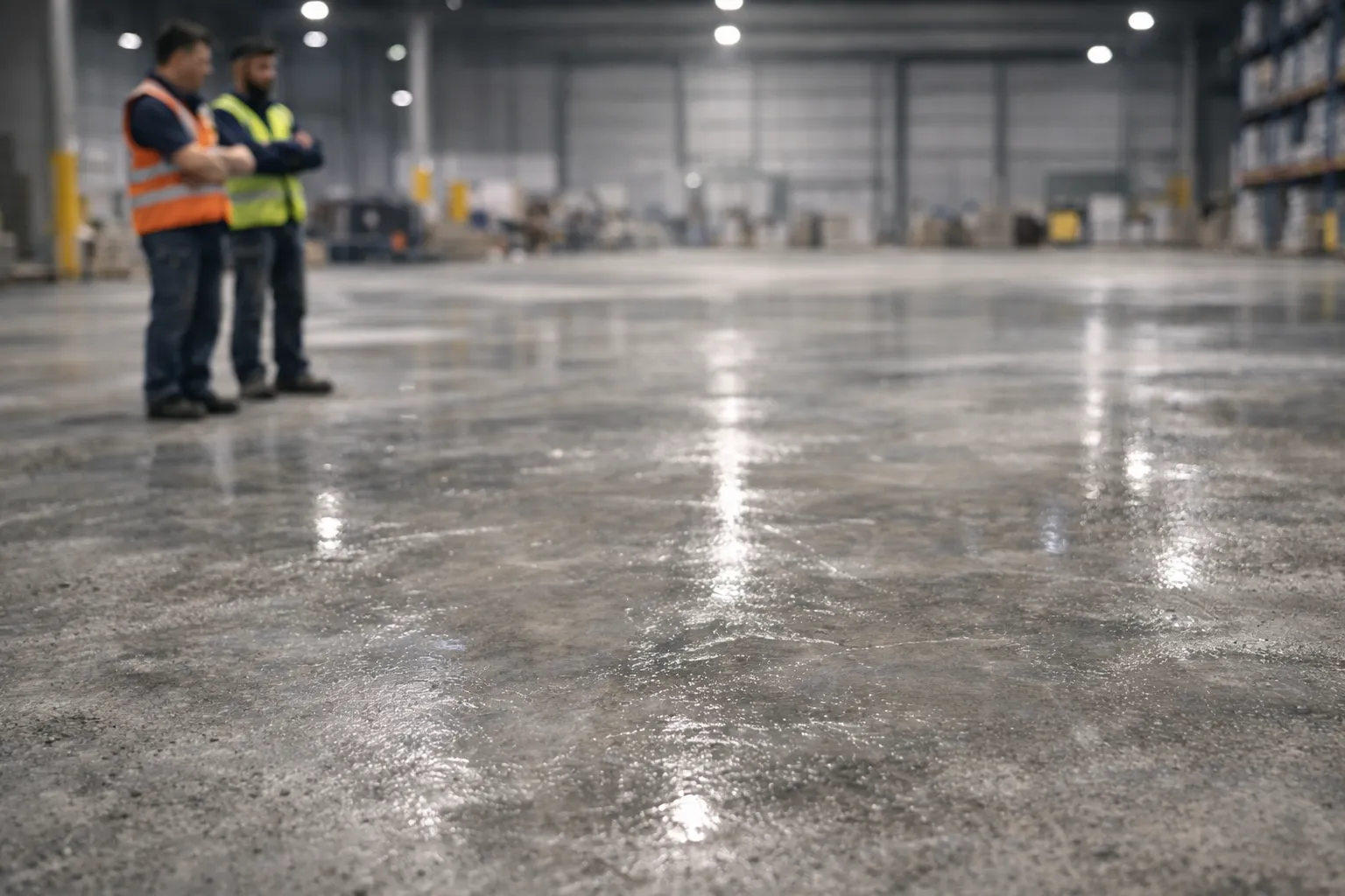 Warehouse concrete floor — a typical scenario